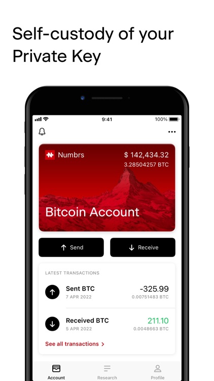 Numbrs - Bitcoin Account screenshot-3