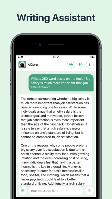 AiGuru: AI Chat Bot Assistant Screenshot