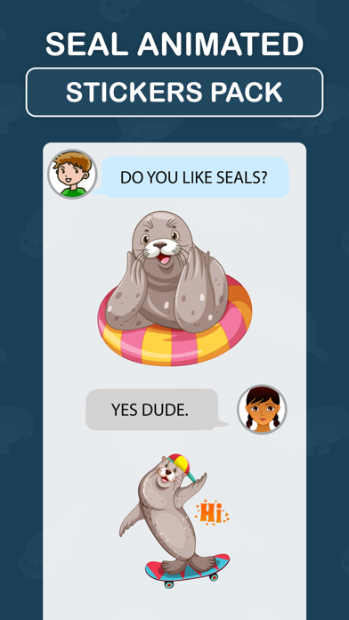Seal Animated Stickers Packのおすすめ画像2
