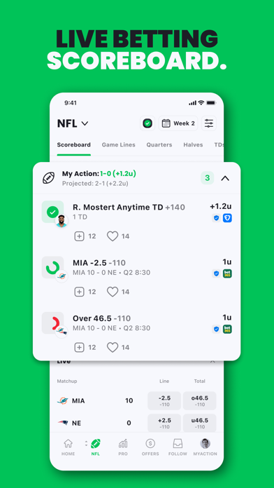 Action Network Sports Betting Screenshot