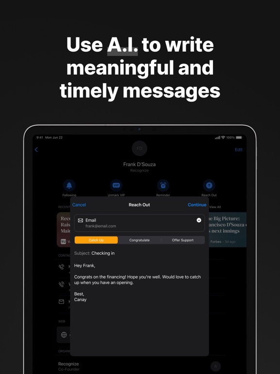 Screenshot #6 pour Ren – News Alerts for Contacts