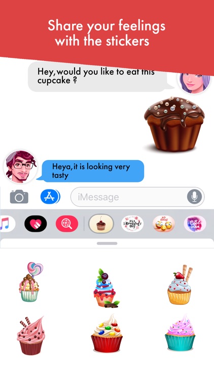 Yummy Cupcake Stickers screenshot-3