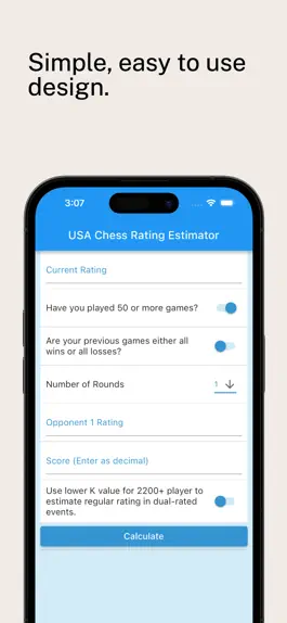 Game screenshot USA Chess Rating Estimator mod apk