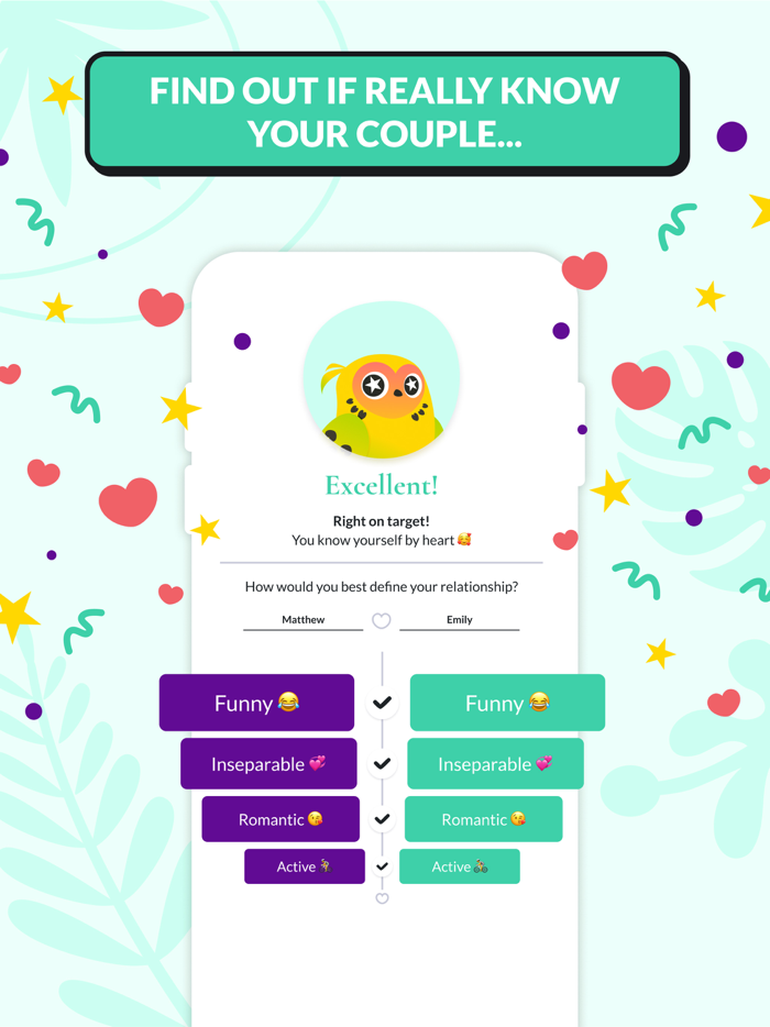 Quiz for Couples LovBirdz