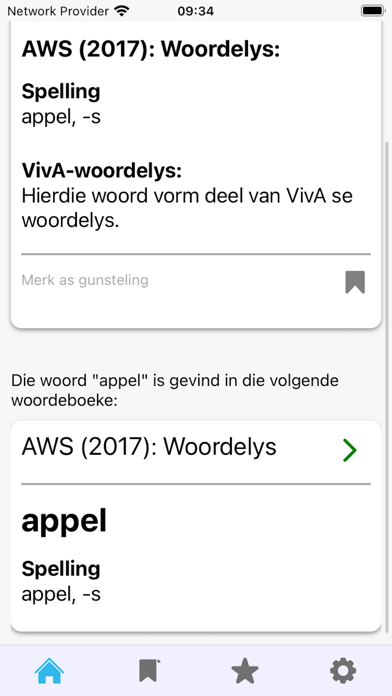 VivA-woordeboekapp Screenshot