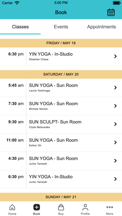 SUN YOGA HAWAII Screenshot