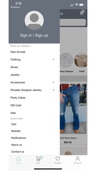 True Blue Boutique Screenshot
