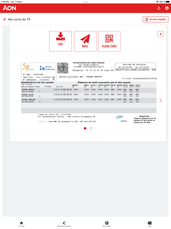 Screenshot #6 pour MySanté by Aon