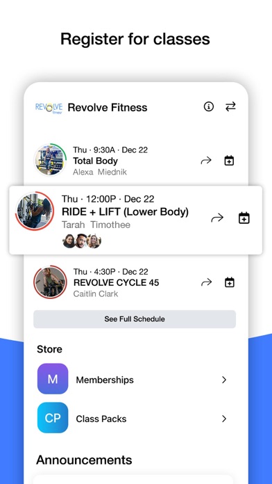 Revolve Fitness Screenshot
