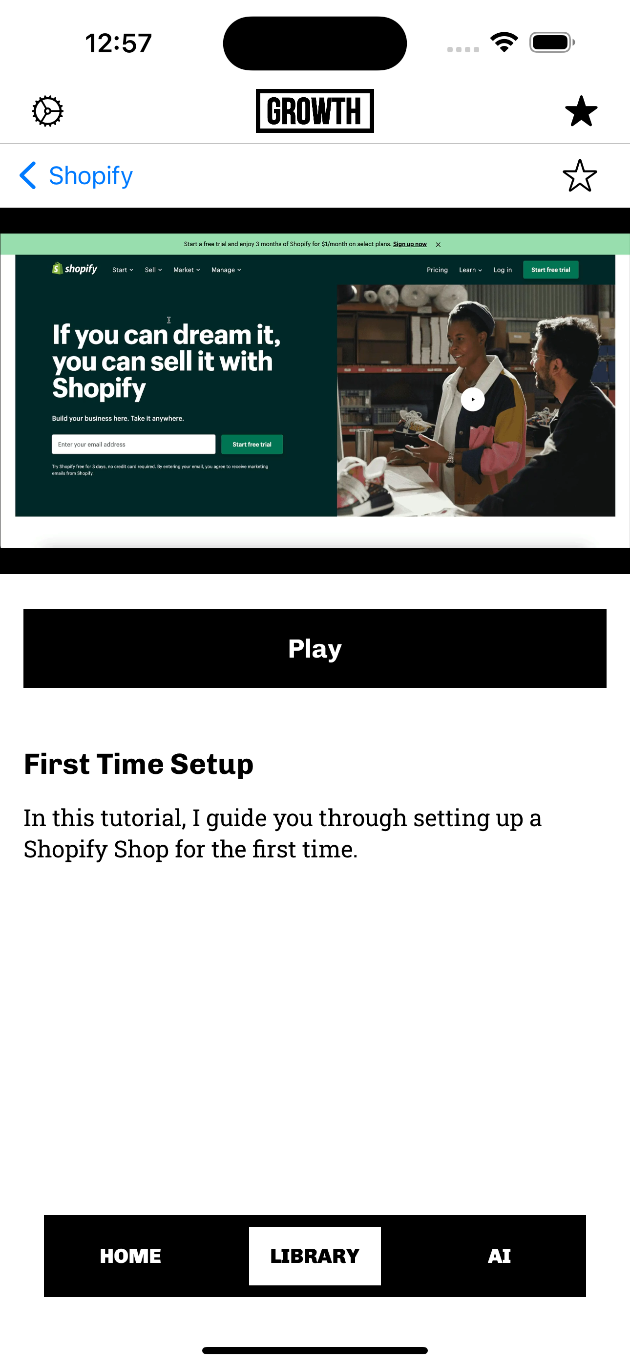 The Growth App