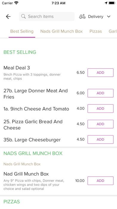 Nad Takeaway Screenshot