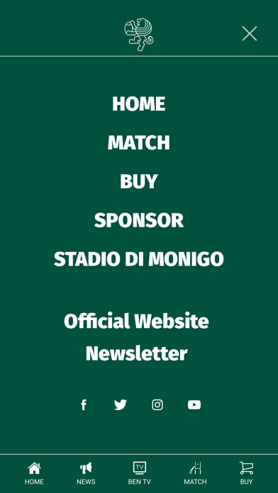 Benetton Rugby Official App Screenshot