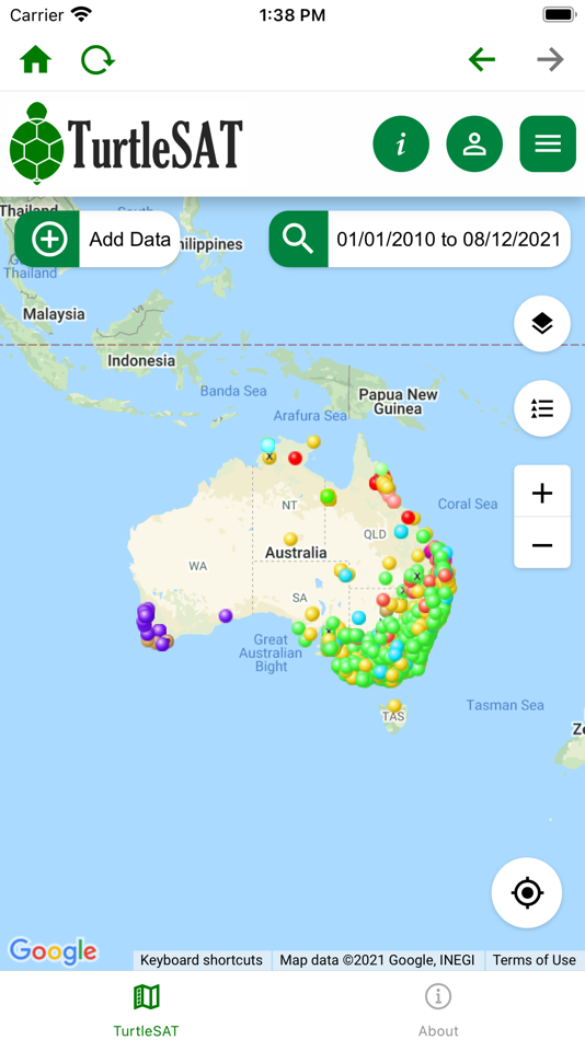 TurtleSAT - mapping tool (iOS) 由: University of Western Sydney TurtleSAT - mapping tool (iOS) 由: University of Western Sydney