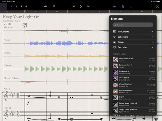 StaffPad iPad app afbeelding 5