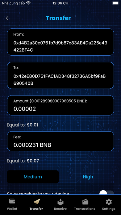 Bitsmith -Blockchain Wallet Screenshot