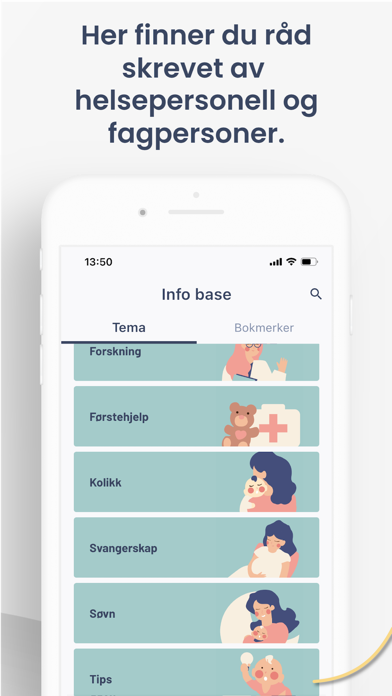 Foreldre og spedbarnshjelpen Screenshot