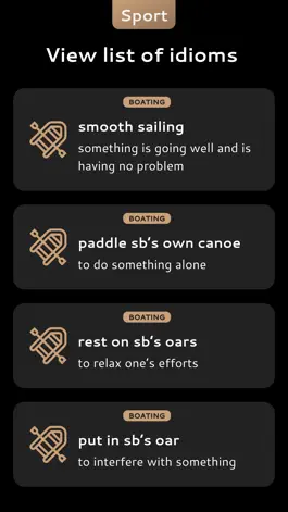 Game screenshot English Sports Idioms apk