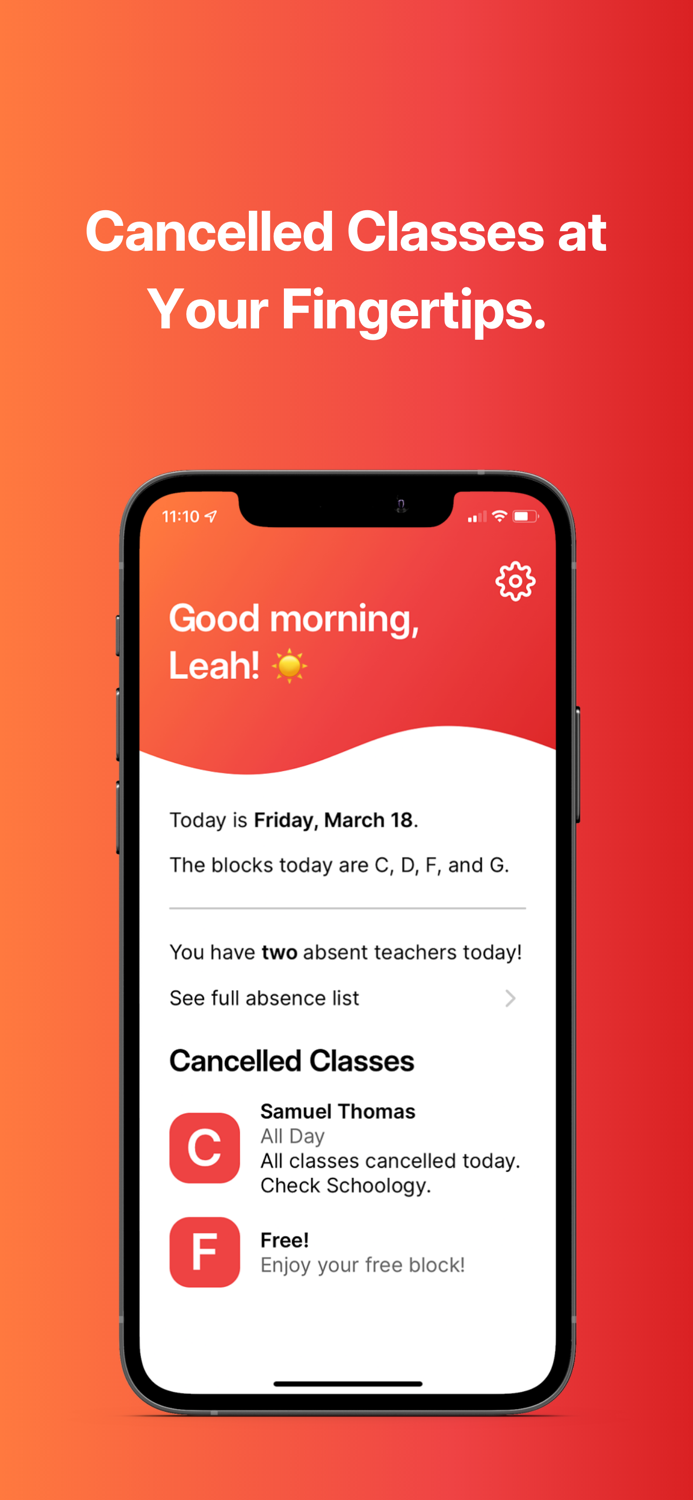abSENT Cancelled classes