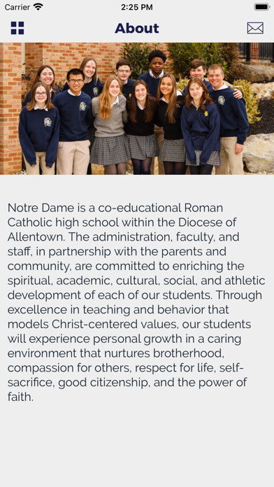Notre Dame High School, Easton Screenshot