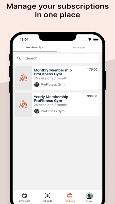 ProFitness Gym Screenshot
