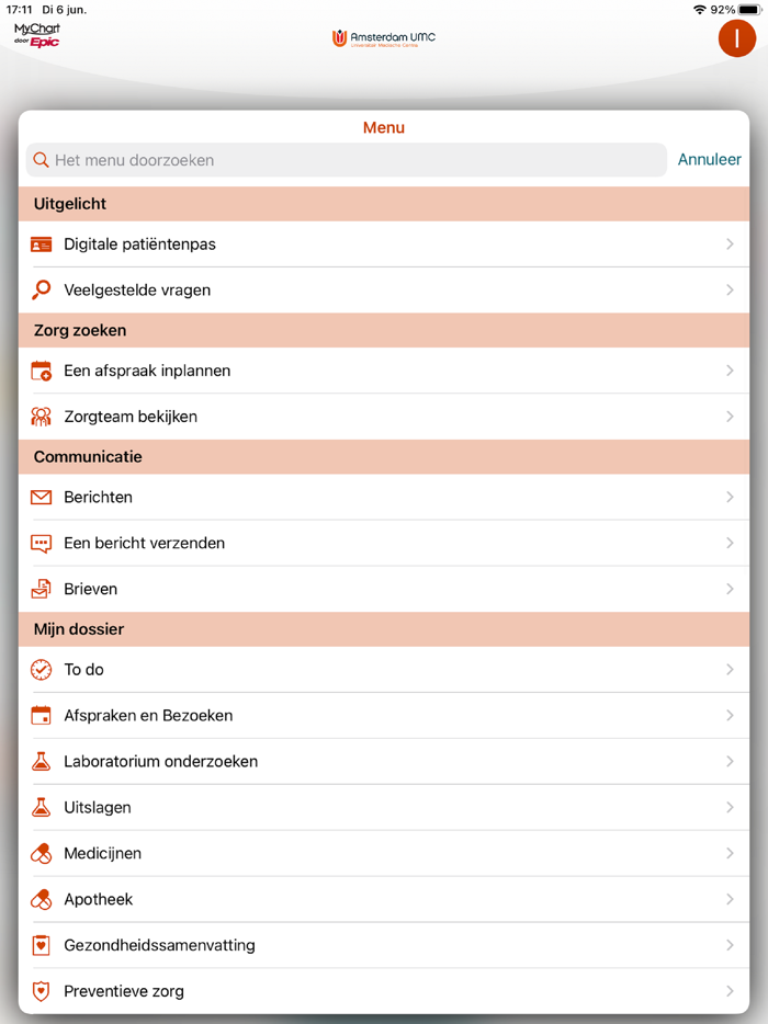 Mijn Dossier Amsterdam UMC