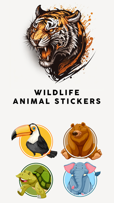 Screenshot #1 pour Wildlife - Animal Stickers