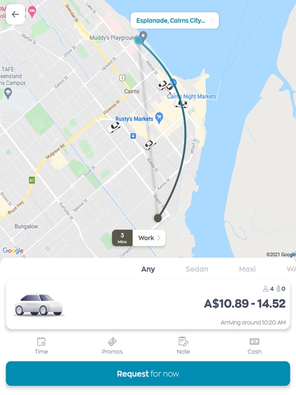 Screenshot #6 pour Cairns Taxis Booking App