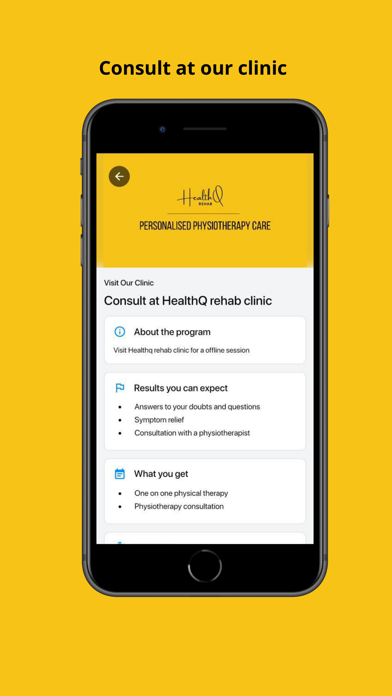 HealthQ Rehab Screenshot