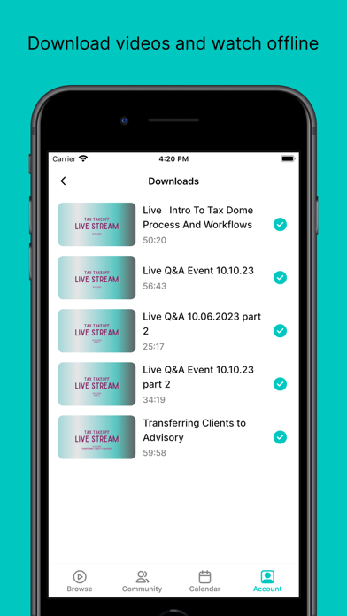 Tax TakeOff Screenshot