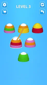 cozy knitting: color sort game iphone screenshot 1