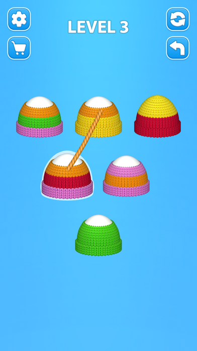 Cozy Knitting: Color Sort Gameのおすすめ画像1