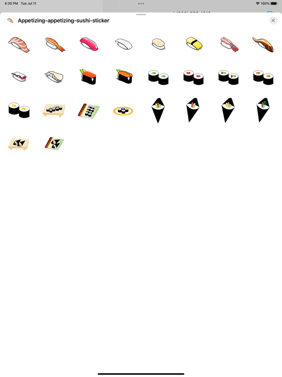 Screenshot #4 pour Autocollants Sushi