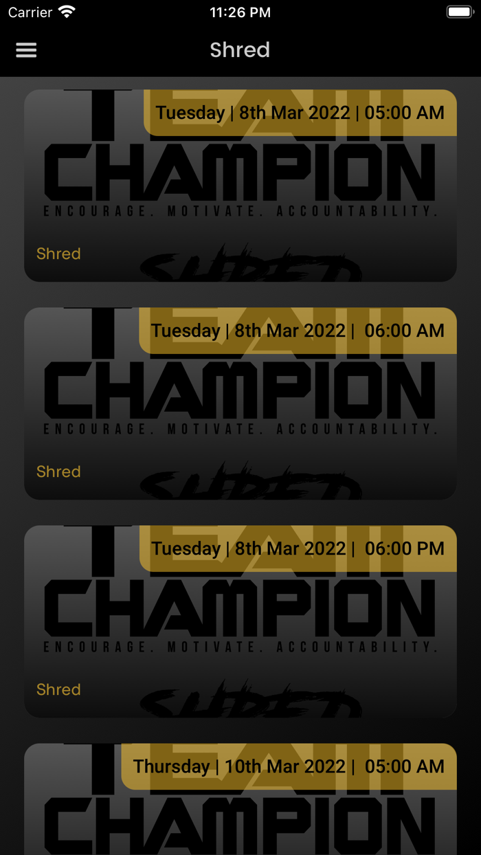 Team Champion Fitness