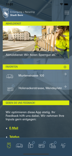 ‎Entsorgung und Recycling Bern Screenshot