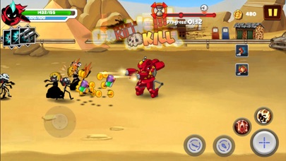 Zombie Battle-Stickmen Game Screenshot