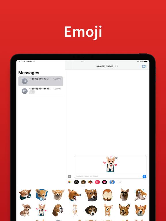 Screenshot #5 pour Corgi Dog top emoji & stickers