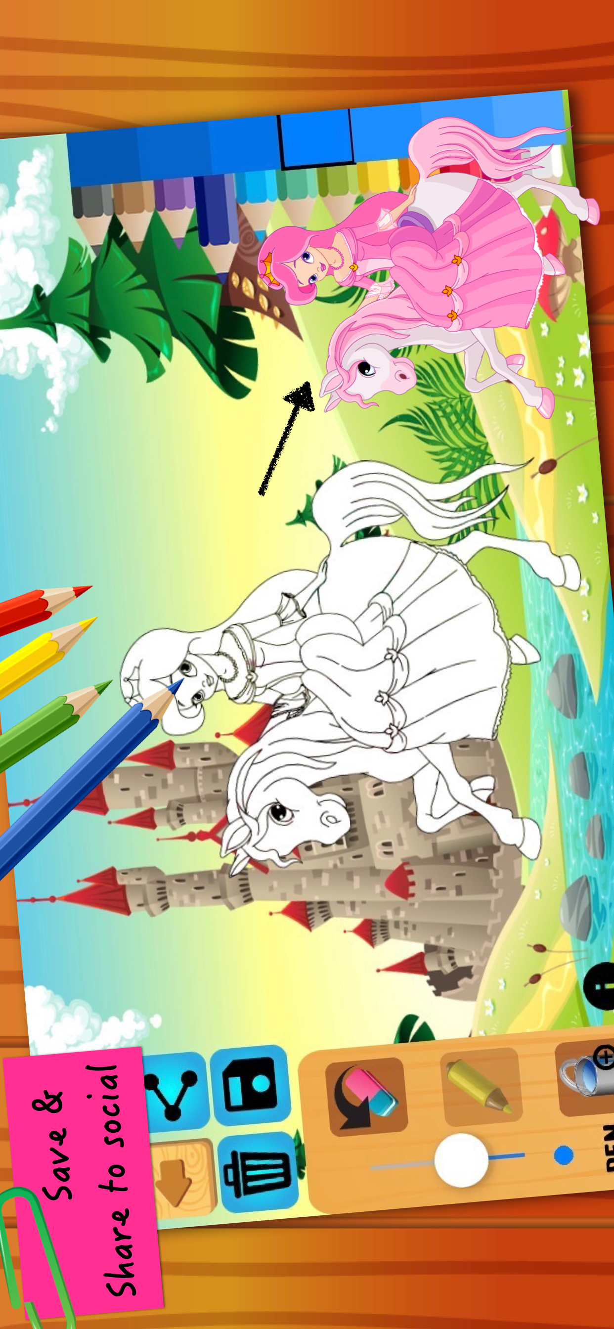 Princess Fairy Tales Coloring