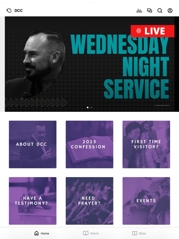 Dominion Christian Center iPad screenshot 1 - Education app