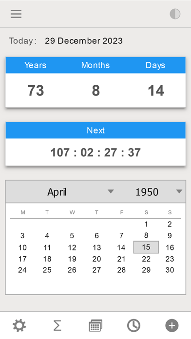 Age Calculator - Birthday Screenshot