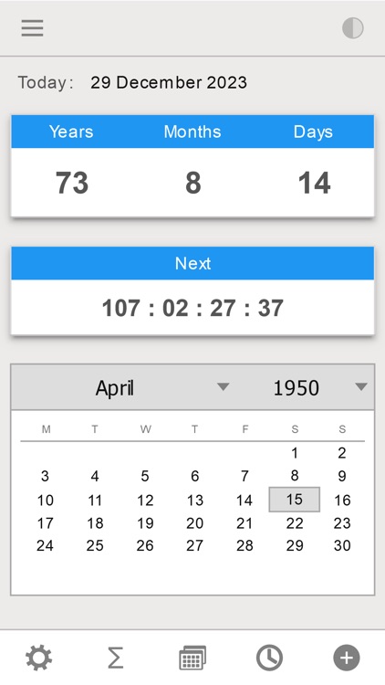 Age Calculator - Birthday