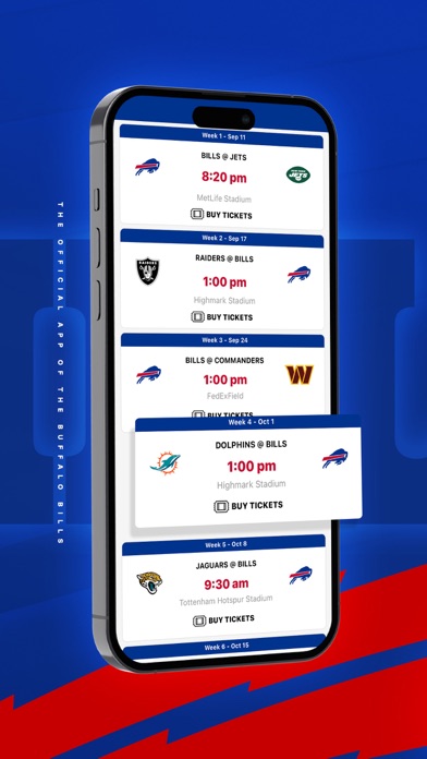 Buffalo Bills Mobile Screenshot