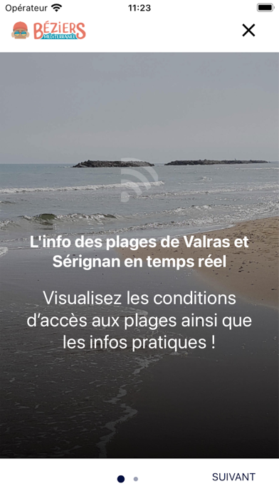 Béziers Méditerranée InfoPlage Screenshot