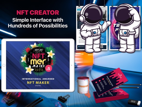 NFT Creator & Crypto Art Maker iPad app afbeelding 1