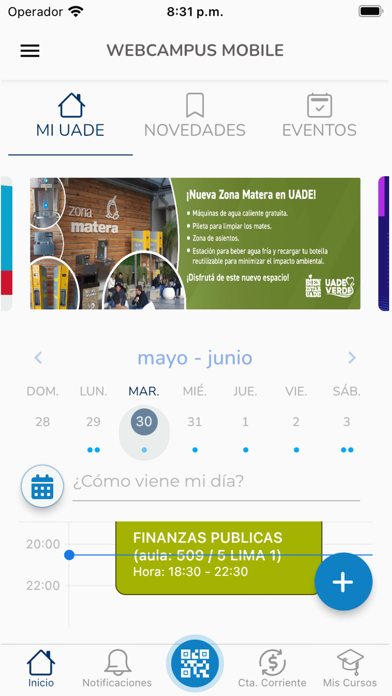 Screenshot #1 pour UADE Webcampus