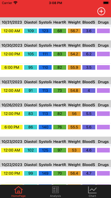 Blood Pressure Tracker Smart Screenshot