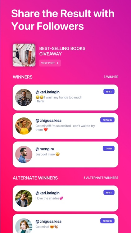 Rafi - Giveaway for Instagram screenshot-3