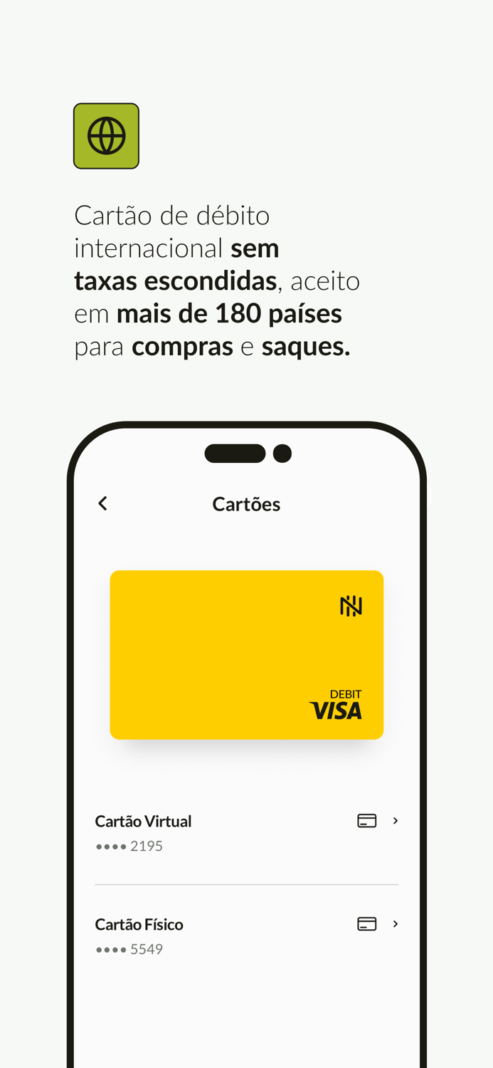 Nomad Conta digital em dólar
