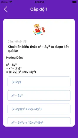 Game screenshot M4U8 - Học Toán lớp 8 năm 2023 hack