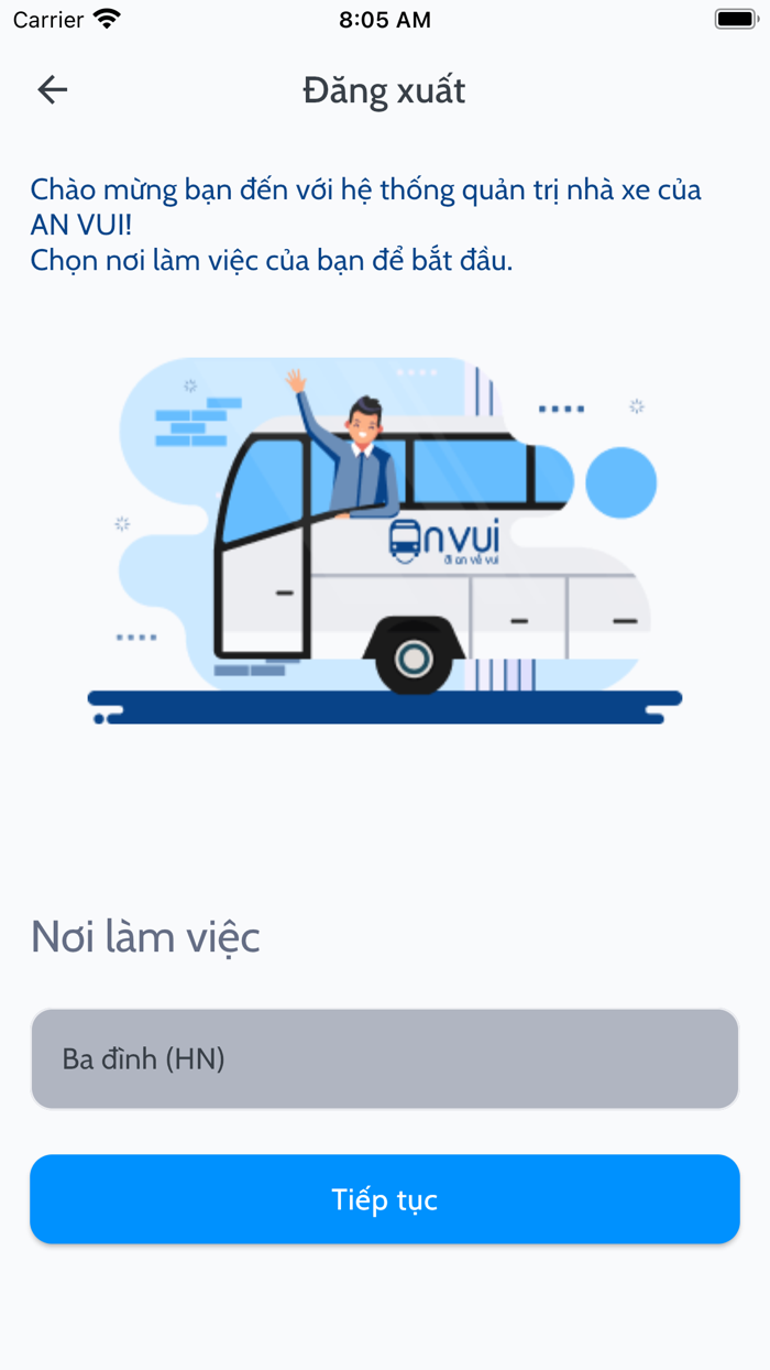 AN VUI - Điều hành bán vé