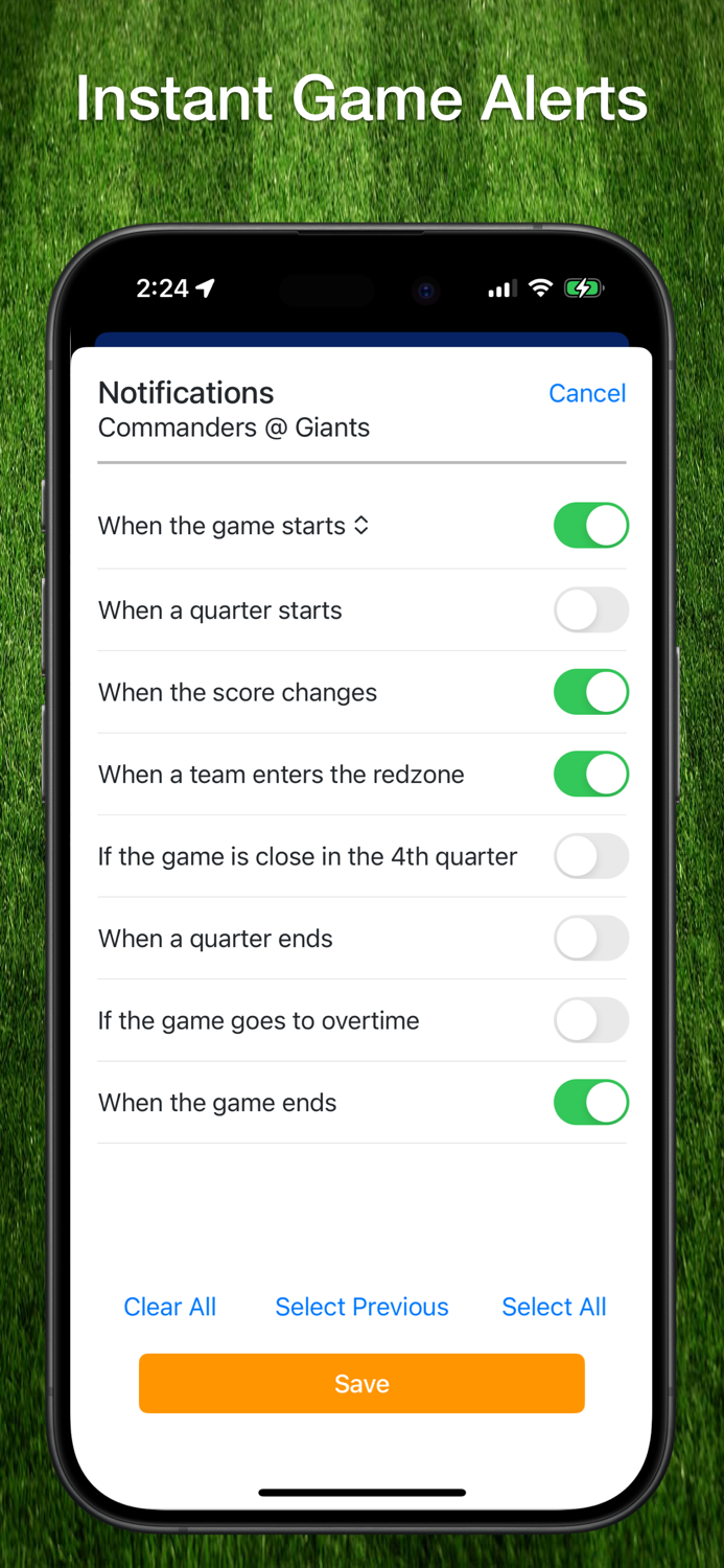 Scores App For NFL Football